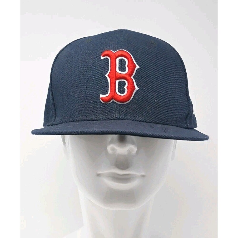 New Era 59Fifty Boston Red Sox B Logo Fitted Hat Cap Size 7 1/2